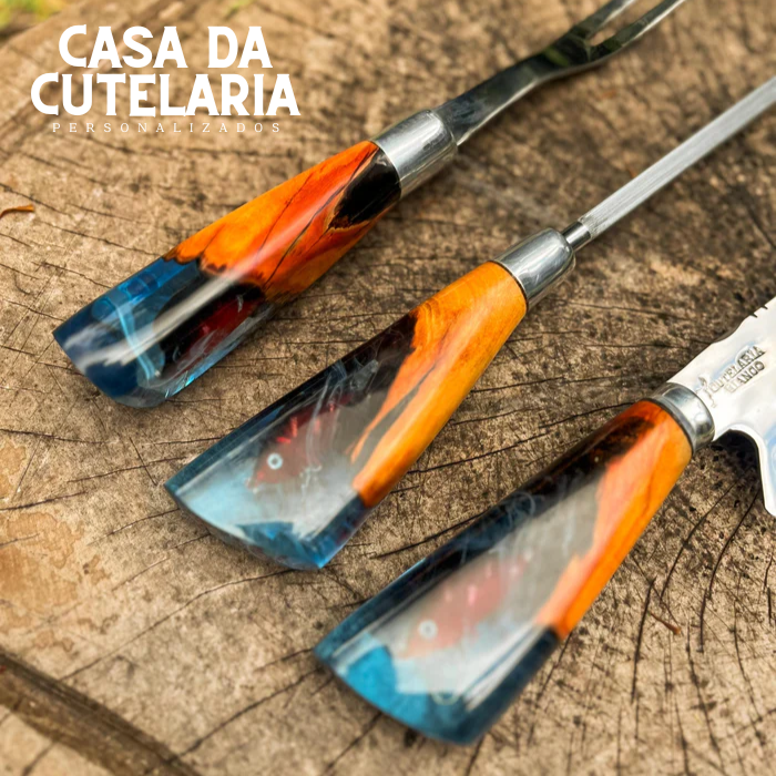 Kit Churrasqueiro Pescador - Cabo Isca