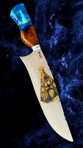 Faca Artesanal Padroeira edição especial GOLD